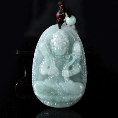 Mặt Phật Hư Không Bồ Tát Ngọc Jade